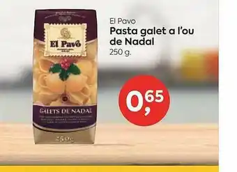 Suma Supermercados El Pavo Pasta Galet A L'ou De Nadal oferta