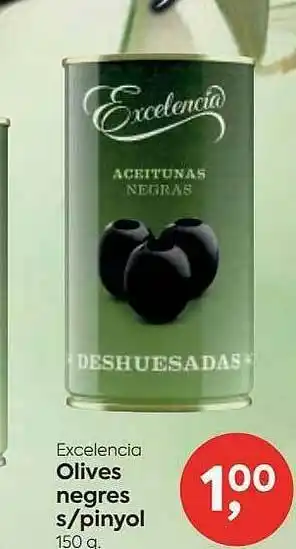 Suma Supermercados Excelencia Olives Negres S Pinyol oferta