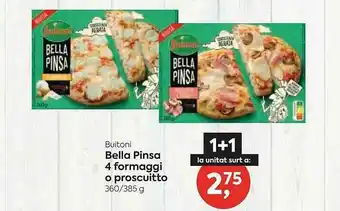 Suma Supermercados Buitoni Bella Pinsa 4 Formaggi O Proscuitto oferta