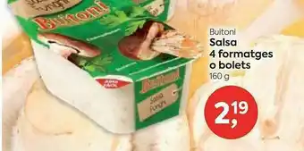 Suma Supermercados Buitoni Salsa 4 Formatges O Bolets oferta