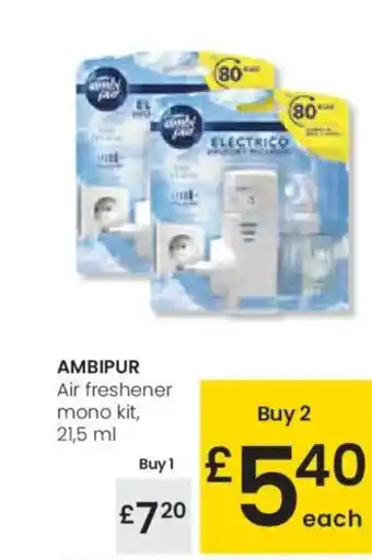 Eroski AMBIPUR Air freshener mono kit oferta