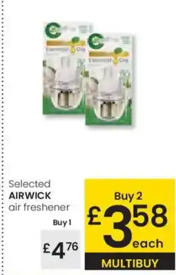 Eroski AIRWICK Selected air freshener oferta