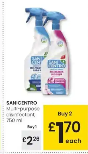 Eroski SANICENTRO Multi-purpose disinfectant oferta