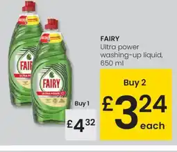 Eroski FAIRY Ultra power washing-up liquid oferta