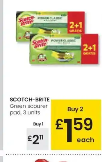 Eroski SCOTCH-BRITE Green scourer pad oferta