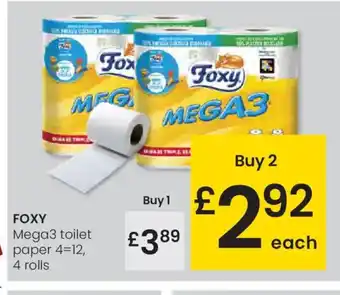 Eroski FOXY Mega3 toilet paper oferta