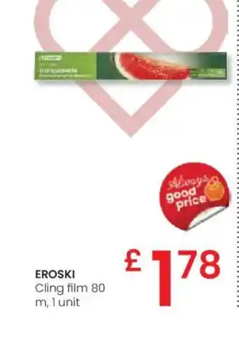 Eroski EROSKI Cling film oferta