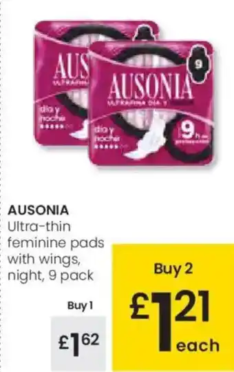 Eroski AUSONIA Ultra-thin feminine pads oferta