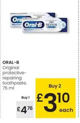 Eroski ORAL-B Original protective- repairing oferta