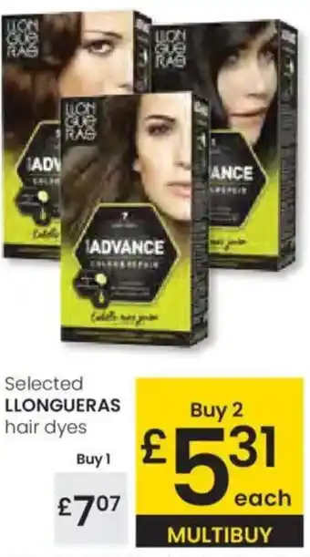 Eroski LLONGUERAS hair dyes oferta