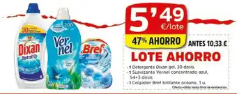 Suma Supermercados 1 Detergente Dixan Gel 30 Dosis 1 Suavizante Vernel Concentrado Azul 54+3 Dosis 1 Colgador Bref Brillante Océano oferta