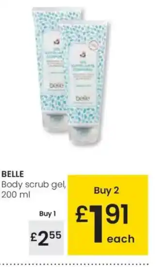 Eroski BELLE Body scrub gel oferta