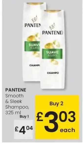 Eroski PANTENE Smooth & Sleek Shampoo oferta