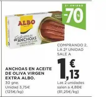 Supercor 2a Unidad -70% Anchoas En Aceite De Oliva Virgen Extra Albo oferta