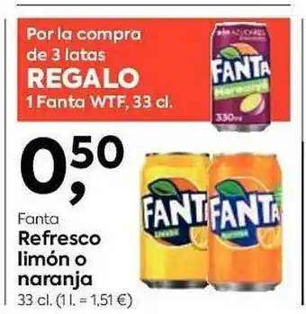 Suma Supermercados Fanta Refresco Limón O Naranja oferta