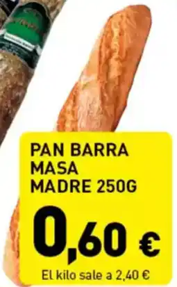 Hiperber Pan barra masa madre oferta