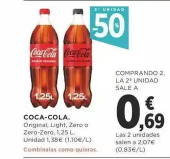 Supercor 2a Unidad -50% Coca-cola oferta