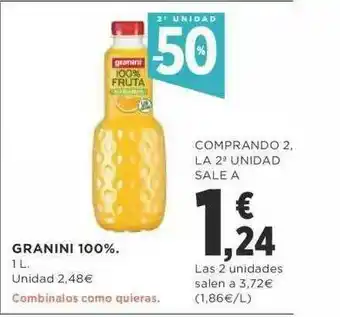 Supercor 2a Unidad -50% Granini 100% oferta