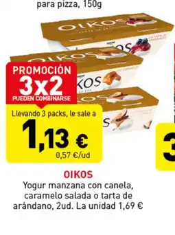 Hiperber OIKOS Yogur manzana con canela, caramelo salada o tarta de arándano oferta