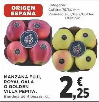 Supercor Manzana Fuji Royal Gala O Golden Villa Pepita oferta