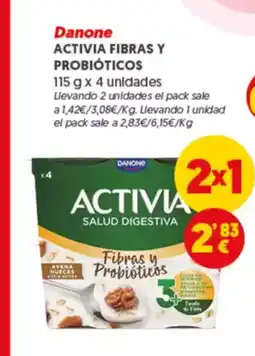 Hiperber Activia fibras y probióticos oferta