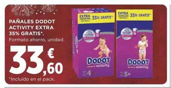 Supercor Pañales Dodot Activity Extra oferta
