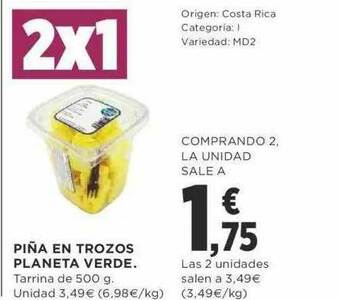 Supercor Piña En Trozos Planeta Verde oferta