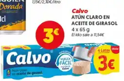 Hiperber CALVO Atún claro en aceite de girasol oferta