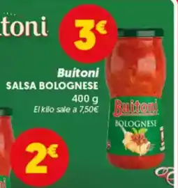 Hiperber BUITONI Salsa bolognese oferta