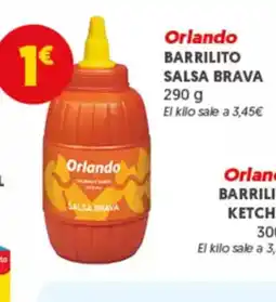 Hiperber ORLANDO Barrilito salsa brava oferta