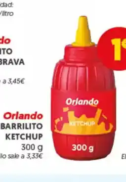 Hiperber ORLANDO Barrilito ketchup oferta