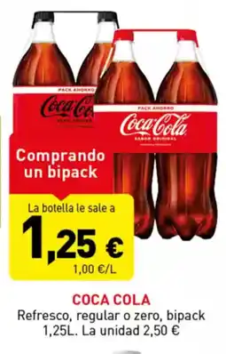 Hiperber COCA COLA Refresco, regular o zero, bipack oferta