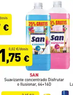 Hiperber SAN Suavizante concentrado Disfrutar o llusionar oferta