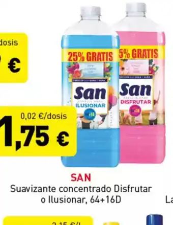 Hiperber SAN Suavizante concentrado Disfrutar o llusionar oferta