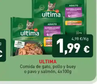 Hiperber ULTIMA Comida de gato, pollo y buey oferta