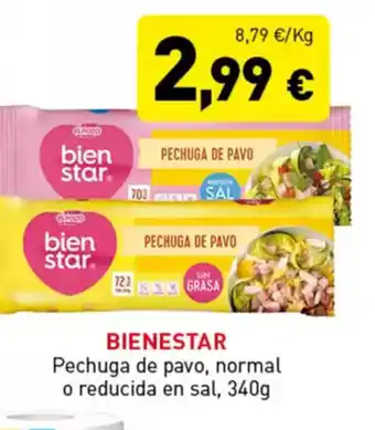 Hiperber BIENESTAR Pechuga de pavo, normal o reducida en sal oferta