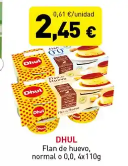 Hiperber DHUL Flan de huevo, normal o 0,0 oferta