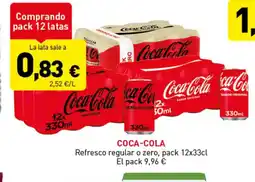 Hiperber COCA-COLA Refresco regular o zero oferta