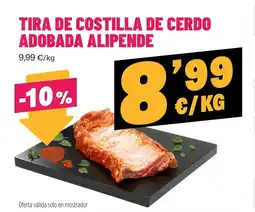 AhorraMas Tira de costilla de cerdo adobada alipende oferta