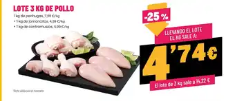 AhorraMas Lote de pollo oferta