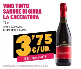 AhorraMas LA CACCIATORA Vino tinto sangue di giuda oferta