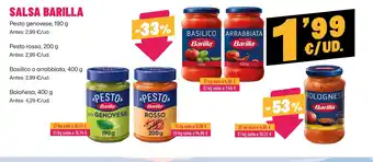 AhorraMas BARILLA Salsa oferta