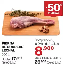 Supercor Pierna de cordero lechal oferta