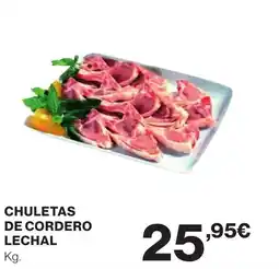 Supercor Chuletas de cordero lechal oferta