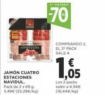 Supercor 2a Unidad -70% Jamón Cuatro Estaciones Navidul oferta