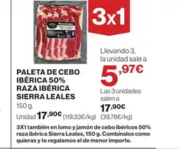 Supercor Paleta de cebo ibérica 50% raza ibérica oferta