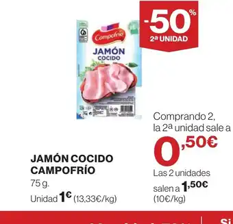 Supercor CAMPOFRÍO Jamón cocido oferta