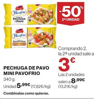 Supercor Pechuga de pavo mini pavofrio oferta