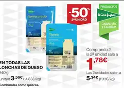 Supercor En todas las lonchas de queso oferta