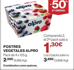 Supercor ALPRO Postres vegetales oferta